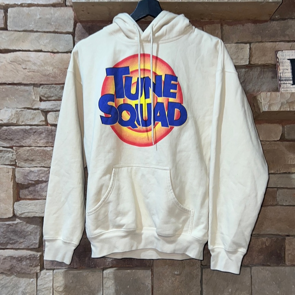 Tune Squad cream hoodie NWOT in size small